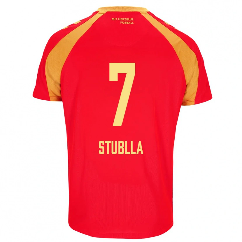 Danxen Dámské Shkrep Stublla #7 Červená Oranžová Černá Daleko Hráčské Dresy 2026/27 Dres