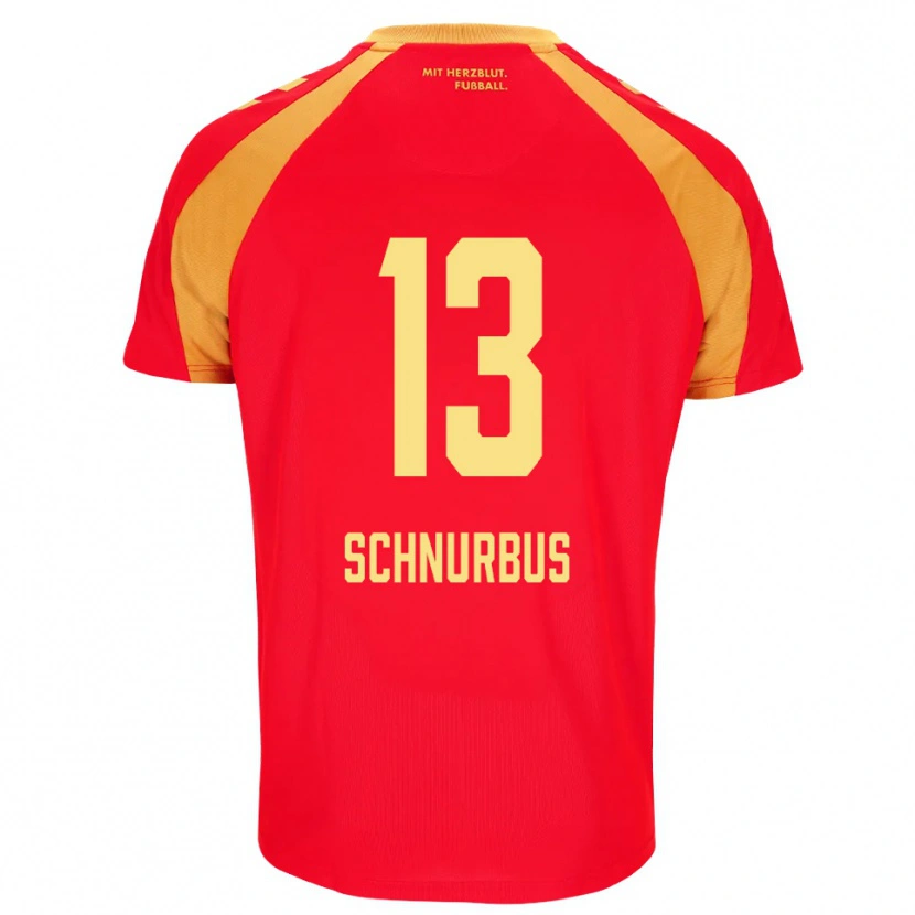 Danxen Dámské Emil Schnurbus #13 Červená Oranžová Černá Daleko Hráčské Dresy 2026/27 Dres