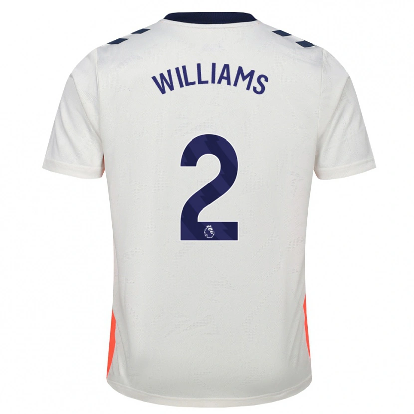 Danxen Dámské Thomas Williams #2 Bílá Oranžová Královská Modrá Daleko Hráčské Dresy 2026/27 Dres