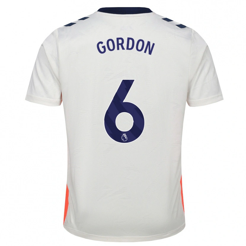 Danxen Dámské Joshua Gordon #6 Bílá Oranžová Královská Modrá Daleko Hráčské Dresy 2026/27 Dres