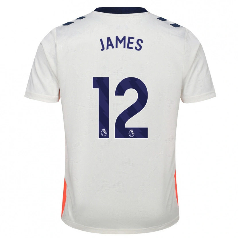 Danxen Dámské Jack James #12 Bílá Oranžová Královská Modrá Daleko Hráčské Dresy 2026/27 Dres