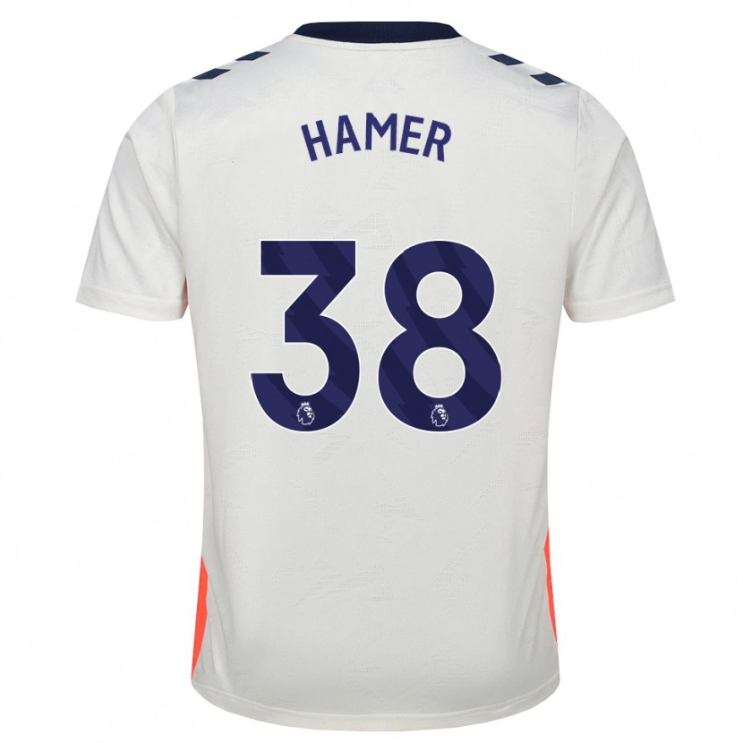 Danxen Dámské Gustavo Hamer #38 Bílá Oranžová Královská Modrá Daleko Hráčské Dresy 2026/27 Dres
