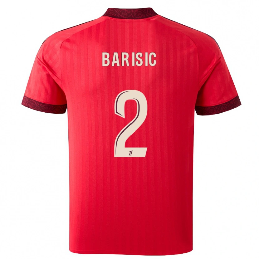 Danxen Dámské Teo Barisic #2 Vínová Červená Bílá Daleko Hráčské Dresy 2026/27 Dres
