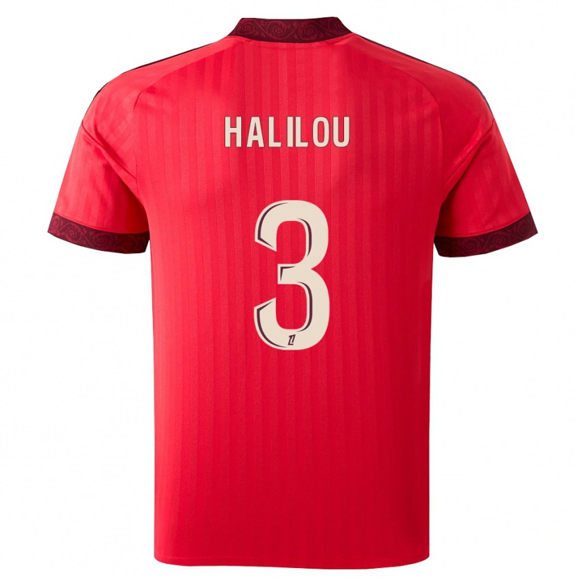 Danxen Dámské Ibrahim Halilou #3 Vínová Červená Bílá Daleko Hráčské Dresy 2026/27 Dres