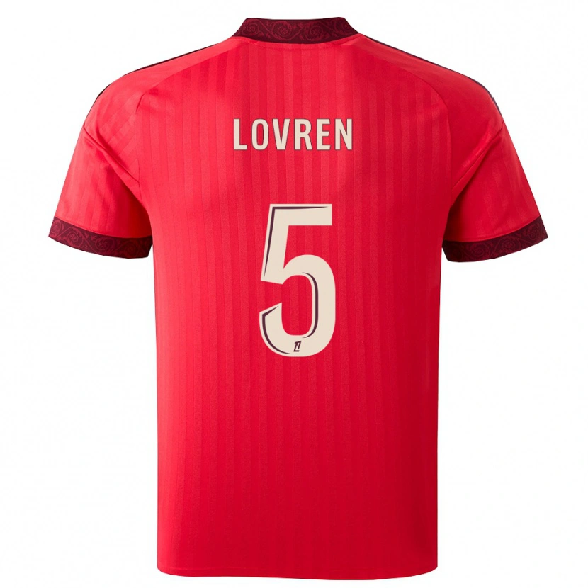 Danxen Dámské Dejan Lovren #5 Vínová Červená Bílá Daleko Hráčské Dresy 2026/27 Dres