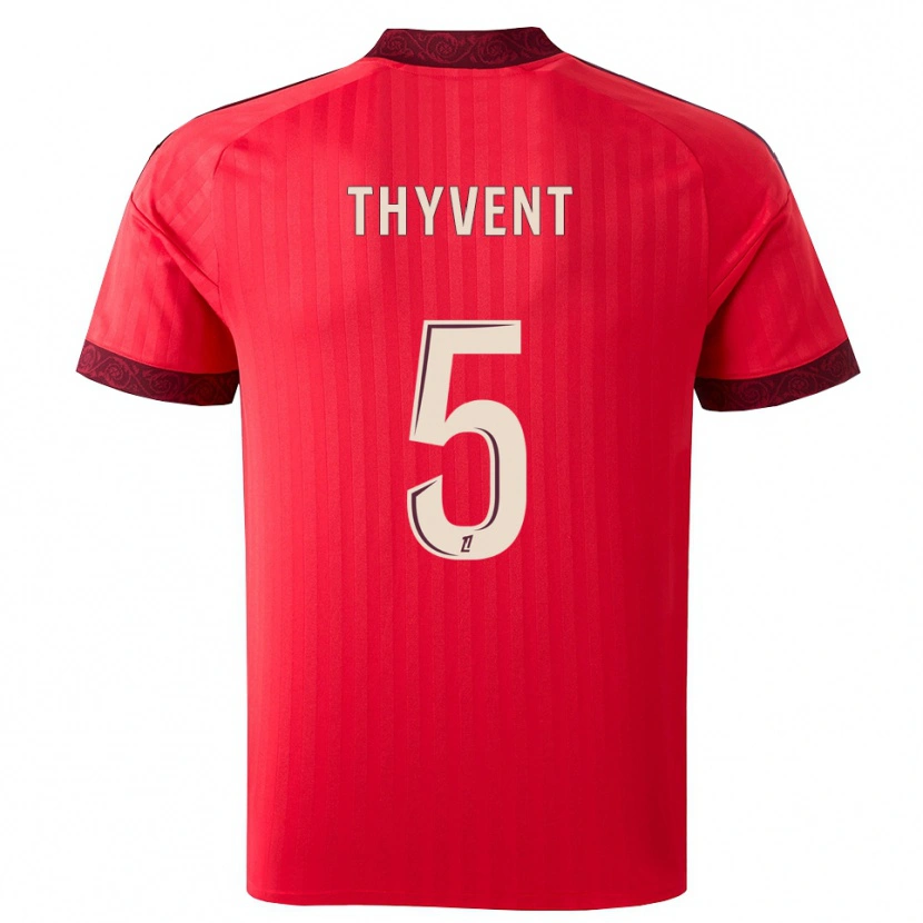 Danxen Dámské Estéban Thyvent #5 Vínová Červená Bílá Daleko Hráčské Dresy 2026/27 Dres