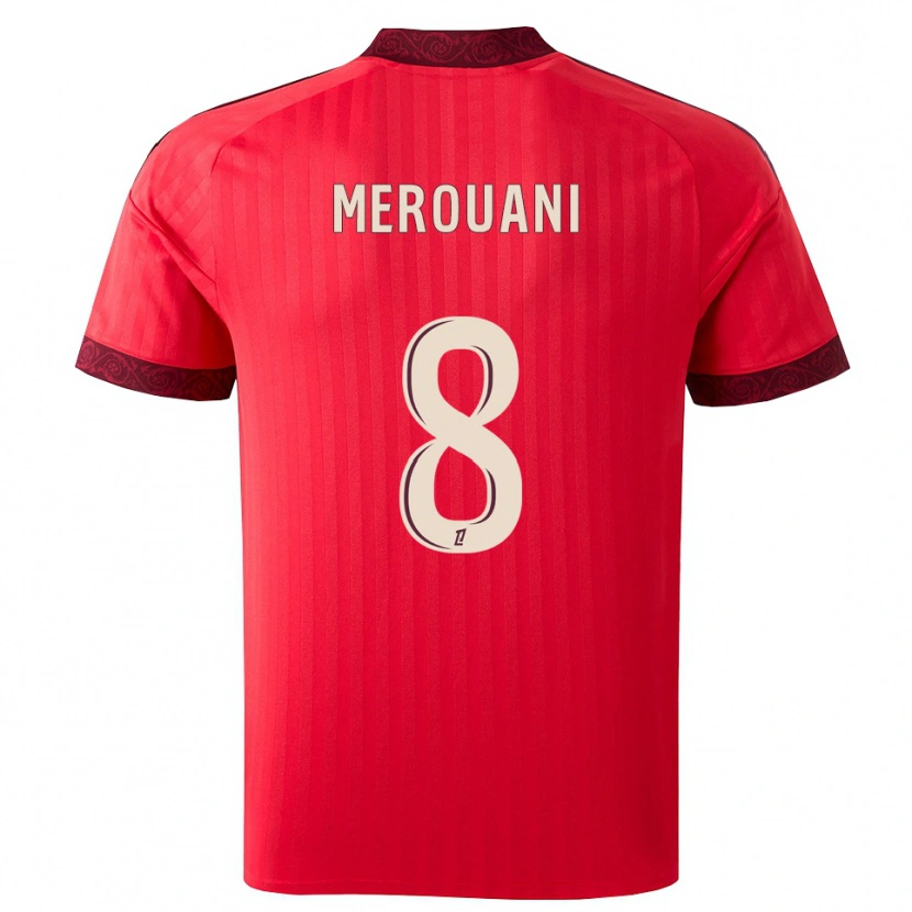 Danxen Dámské Djibril Merouani #8 Vínová Červená Bílá Daleko Hráčské Dresy 2026/27 Dres