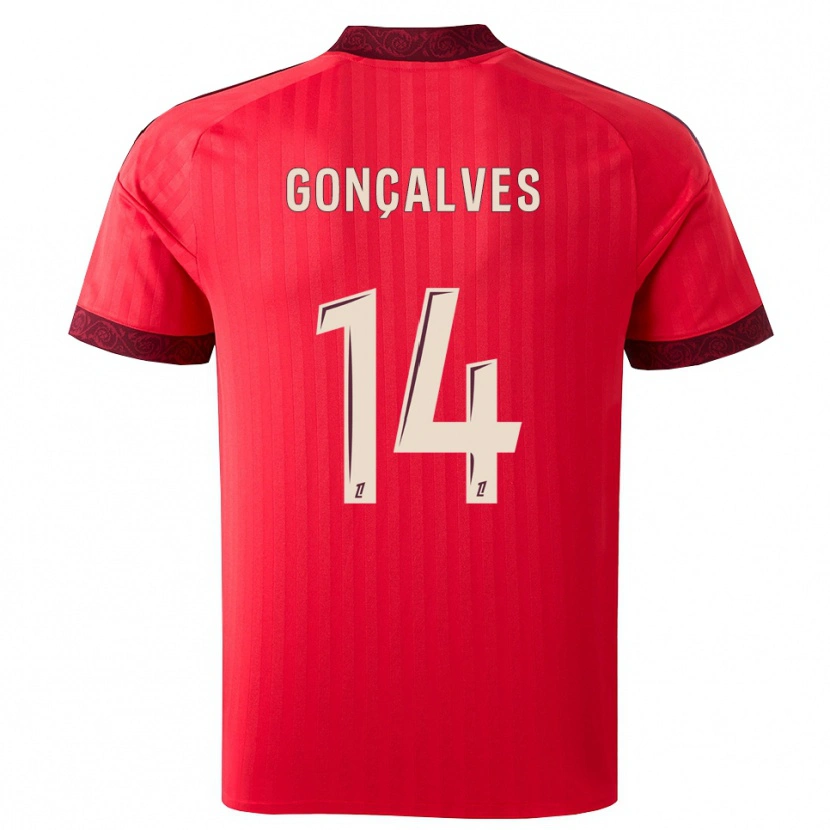 Danxen Dámské Tiago Gonçalves #14 Vínová Červená Bílá Daleko Hráčské Dresy 2026/27 Dres