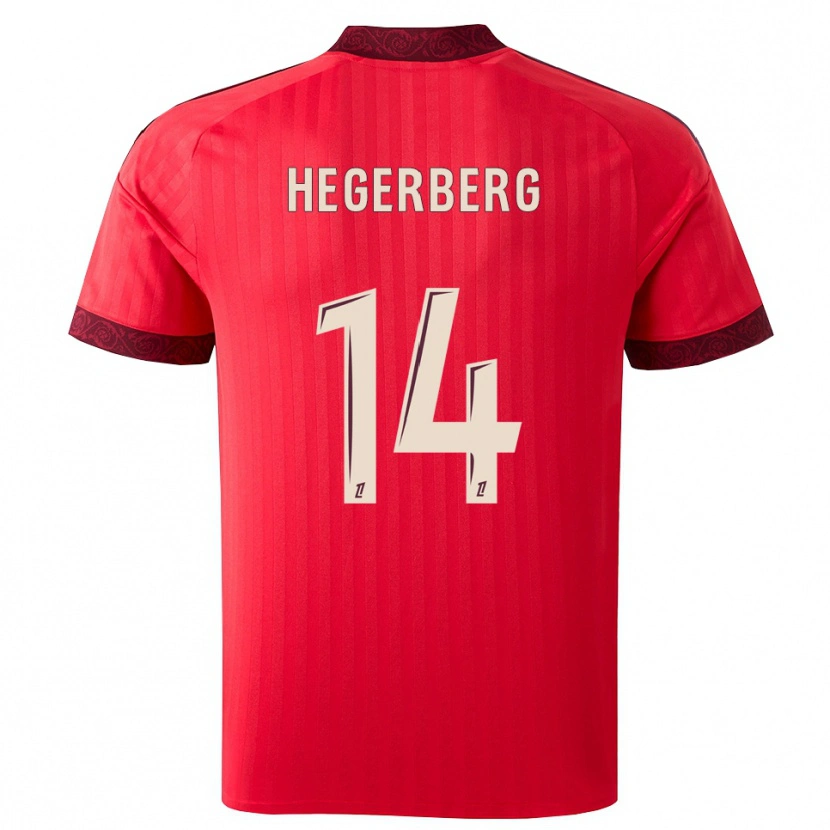 Danxen Dámské Ada Hegerberg #14 Vínová Červená Bílá Daleko Hráčské Dresy 2026/27 Dres