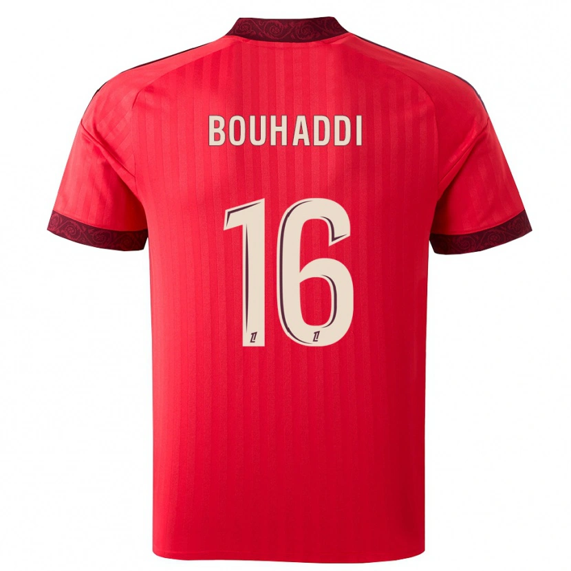 Danxen Dámské Sarah Bouhaddi #16 Vínová Červená Bílá Daleko Hráčské Dresy 2026/27 Dres