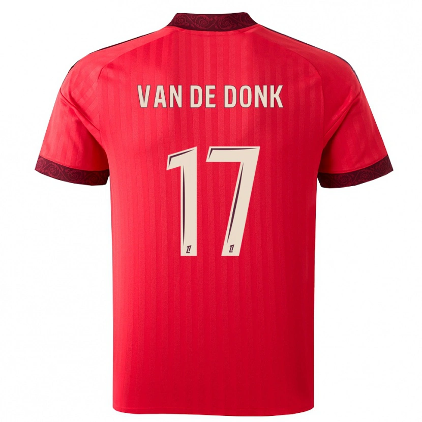 Danxen Dámské Danielle Van De Donk #17 Vínová Červená Bílá Daleko Hráčské Dresy 2026/27 Dres