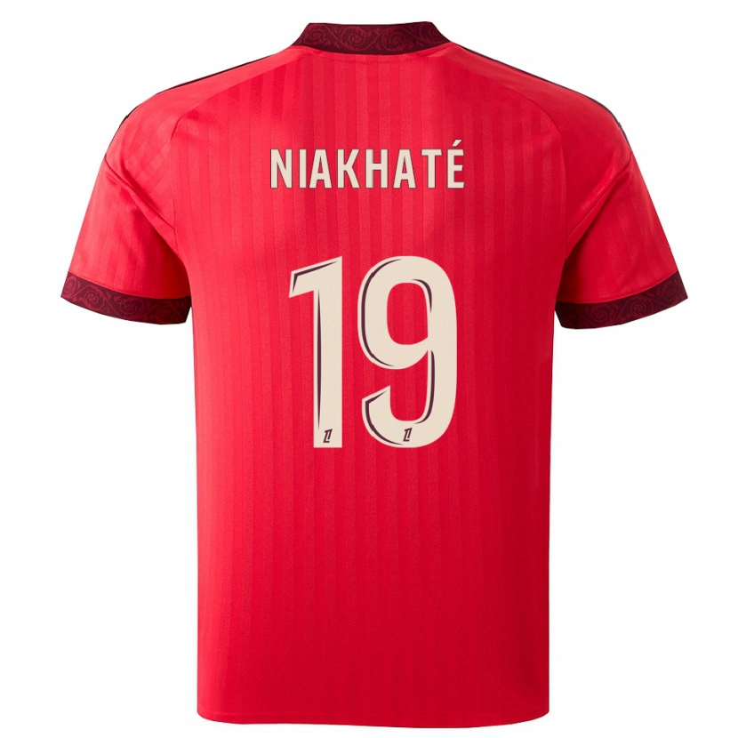 Danxen Dámské Moussa Niakhaté #19 Vínová Červená Bílá Daleko Hráčské Dresy 2026/27 Dres