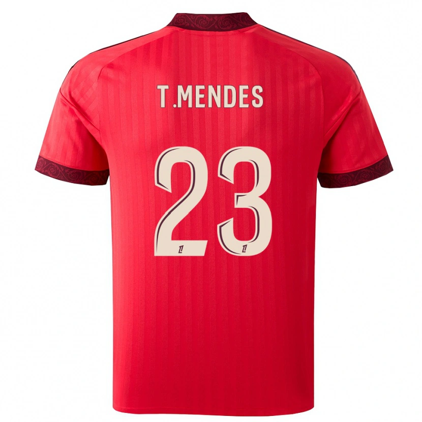 Danxen Dámské Thiago Mendes #23 Vínová Červená Bílá Daleko Hráčské Dresy 2026/27 Dres