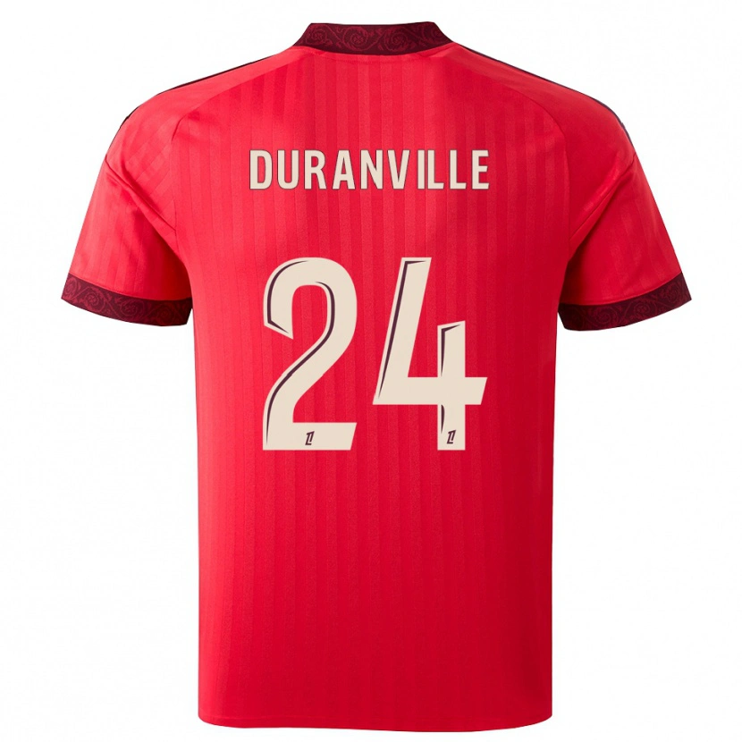Danxen Dámské Julien Duranville #24 Vínová Červená Bílá Daleko Hráčské Dresy 2026/27 Dres