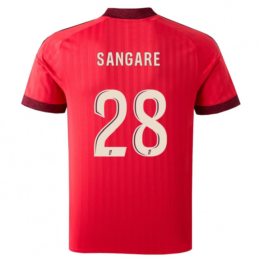 Danxen Dámské Wassa Sangaré #28 Vínová Červená Bílá Daleko Hráčské Dresy 2026/27 Dres