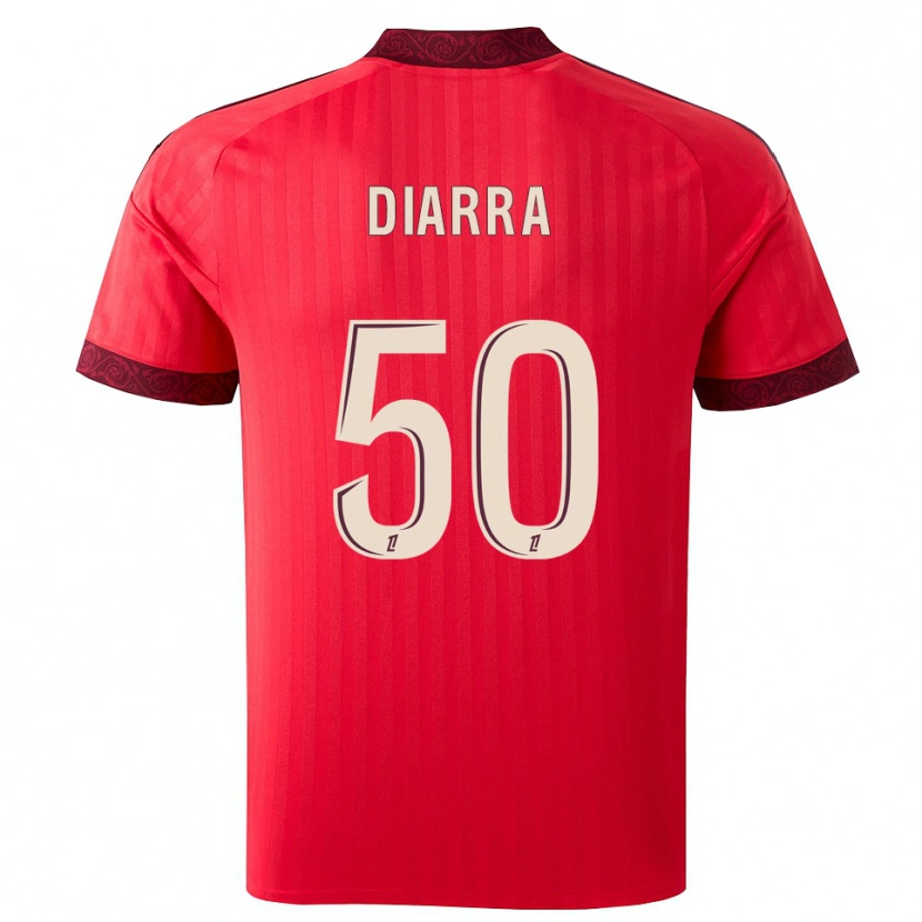 Danxen Dámské Lassine Diarra #50 Vínová Červená Bílá Daleko Hráčské Dresy 2026/27 Dres
