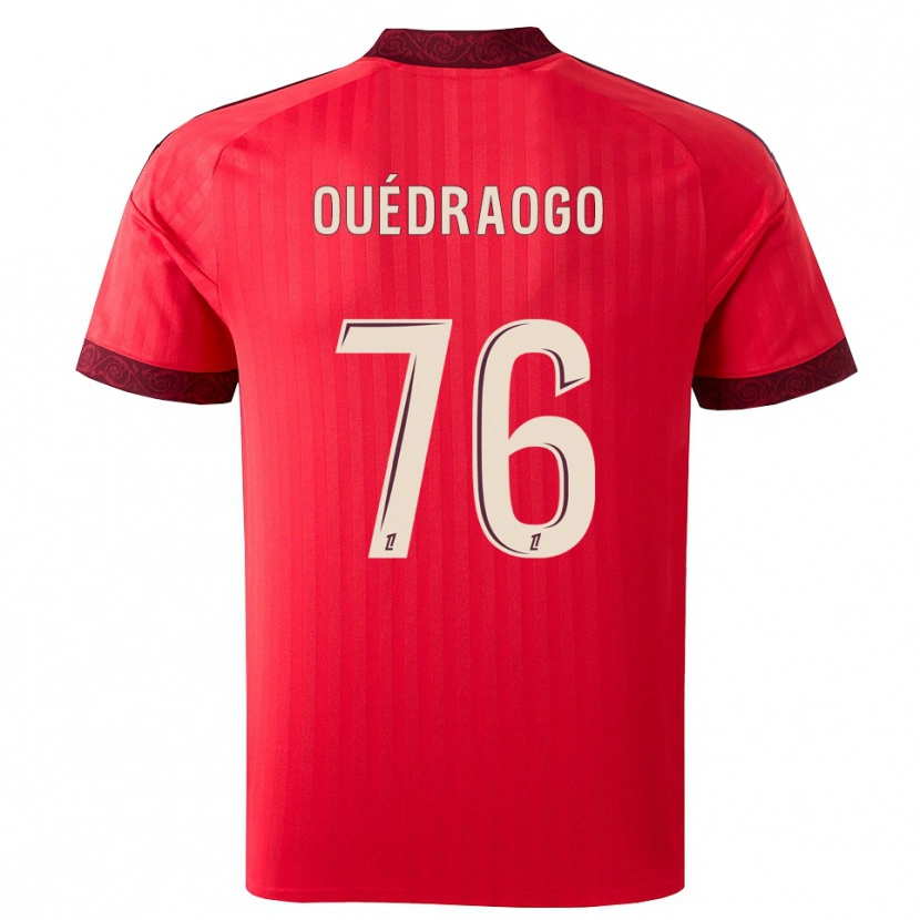 Danxen Dámské Mohamed Ouédraogo #76 Vínová Červená Bílá Daleko Hráčské Dresy 2026/27 Dres