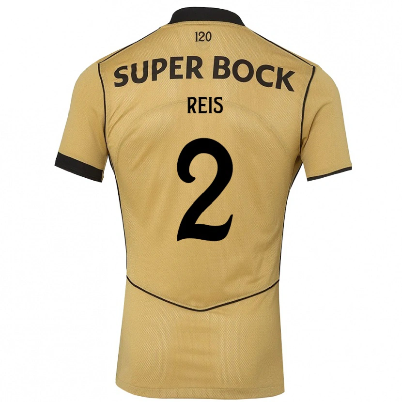 Danxen Dámské Matheus Reis #2 Zlatavě Rudá Černá Daleko Hráčské Dresy 2026/27 Dres