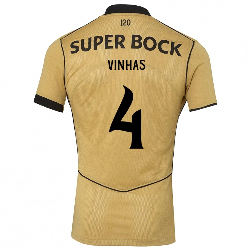Danxen Dámské Gabriela Vinhas #4 Zlatavě Rudá Černá Daleko Hráčské Dresy 2026/27 Dres