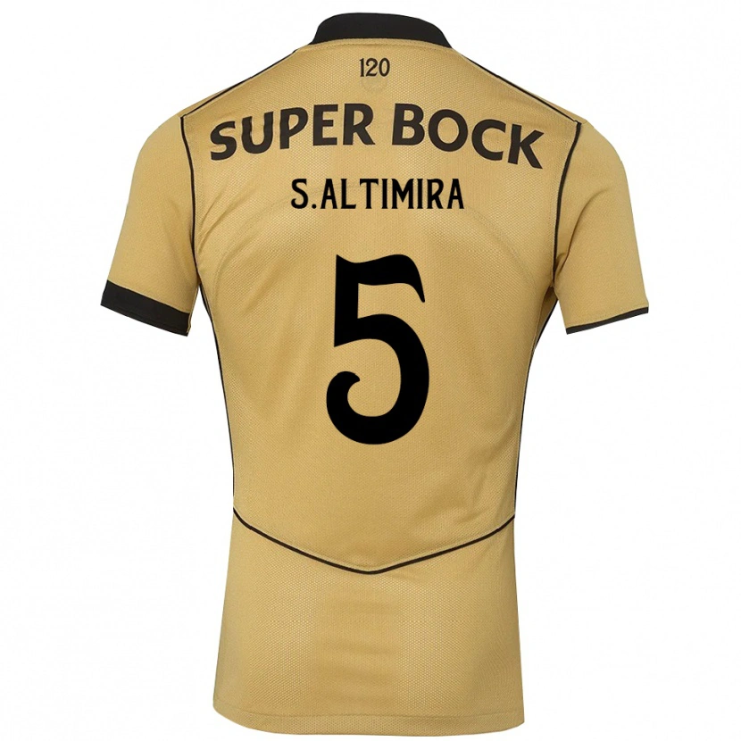 Danxen Dámské Sergi Altimira #5 Zlatavě Rudá Černá Daleko Hráčské Dresy 2026/27 Dres