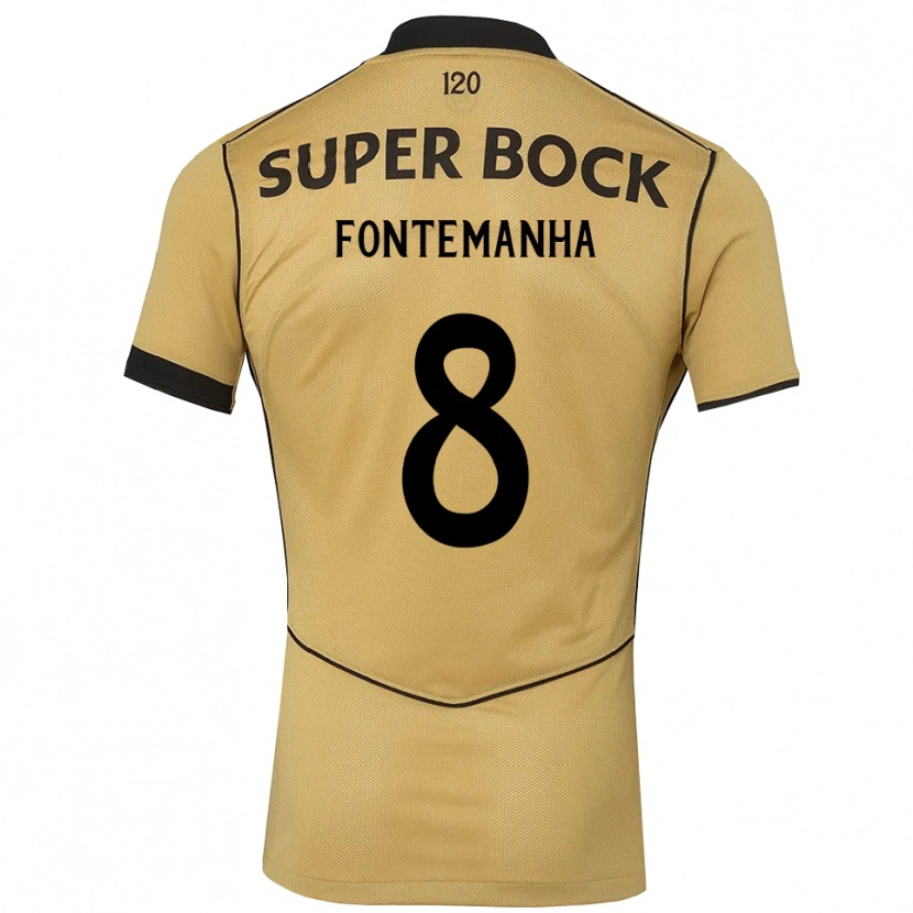 Danxen Dámské Rita Fontemanha #8 Zlatavě Rudá Černá Daleko Hráčské Dresy 2026/27 Dres