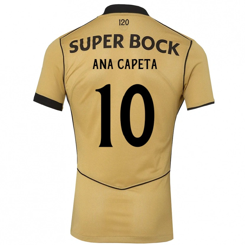 Danxen Dámské Ana Capeta #10 Zlatavě Rudá Černá Daleko Hráčské Dresy 2026/27 Dres