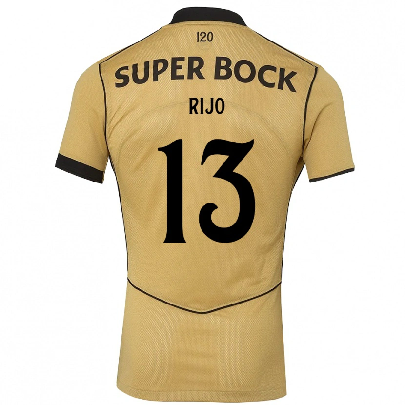 Danxen Dámské João Rijo #13 Zlatavě Rudá Černá Daleko Hráčské Dresy 2026/27 Dres