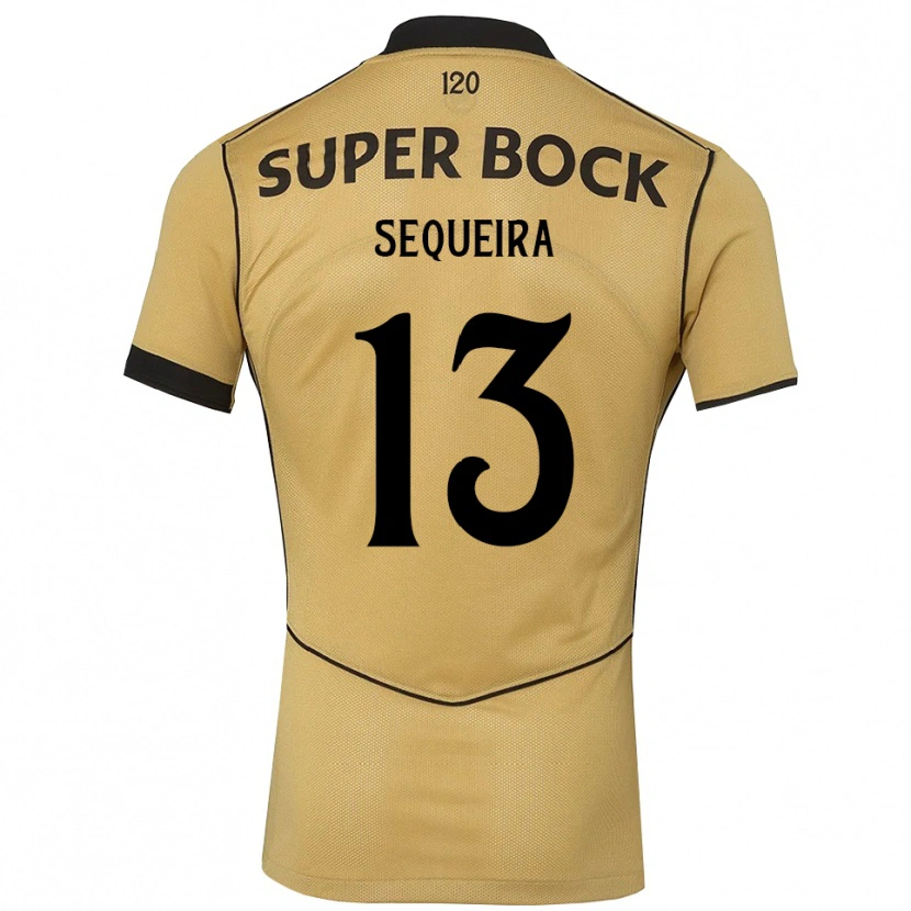 Danxen Dámské Edgar Sequeira #13 Zlatavě Rudá Černá Daleko Hráčské Dresy 2026/27 Dres