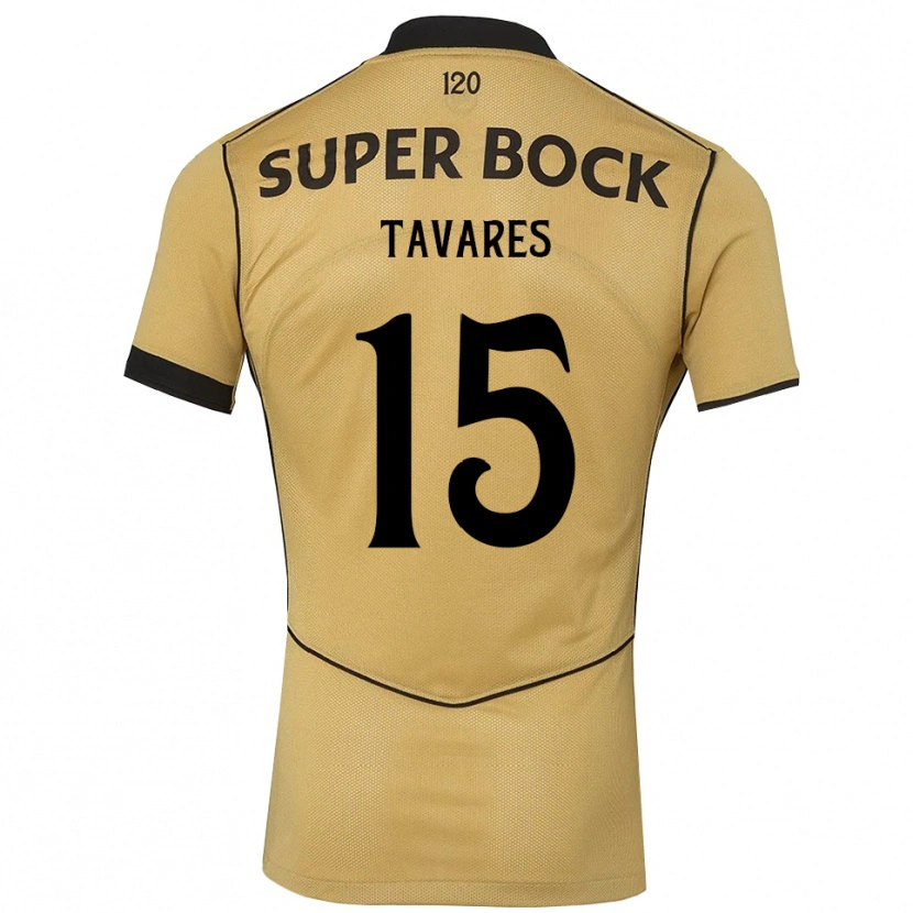 Danxen Dámské Samuel Tavares #15 Zlatavě Rudá Černá Daleko Hráčské Dresy 2026/27 Dres