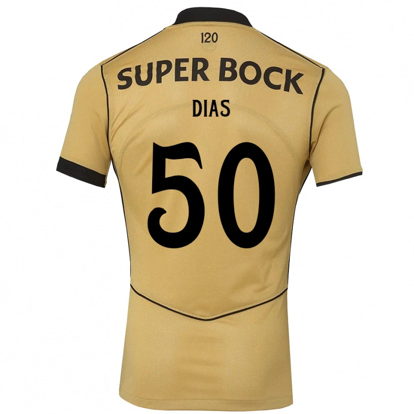 Danxen Dámské Rodrigo Dias #50 Zlatavě Rudá Černá Daleko Hráčské Dresy 2026/27 Dres