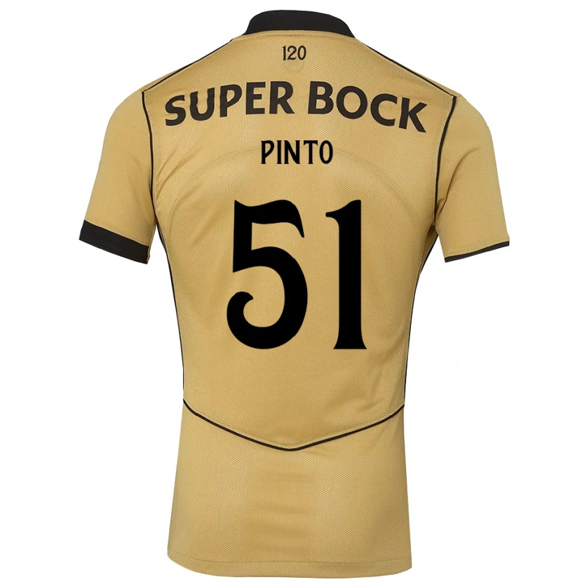 Danxen Dámské Diogo Pinto #51 Zlatavě Rudá Černá Daleko Hráčské Dresy 2026/27 Dres