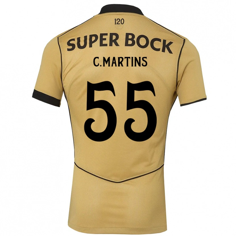 Danxen Dámské Carolina Martins #55 Zlatavě Rudá Černá Daleko Hráčské Dresy 2026/27 Dres