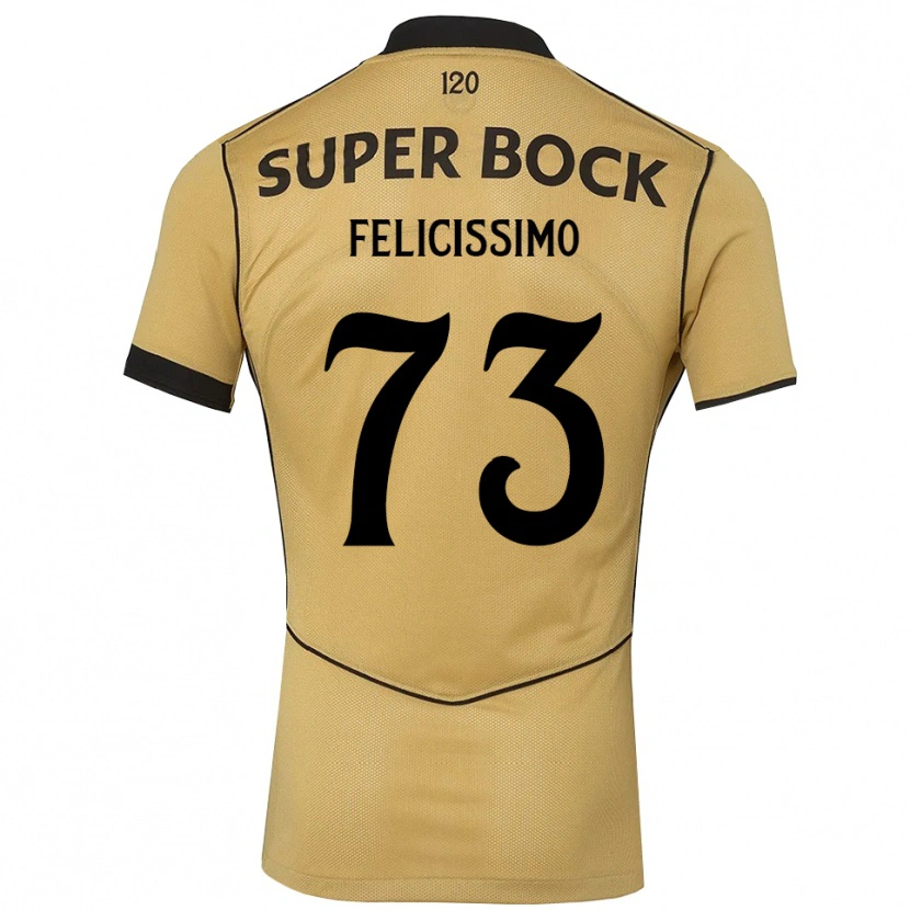 Danxen Dámské Eduardo Felicíssimo #73 Zlatavě Rudá Černá Daleko Hráčské Dresy 2026/27 Dres