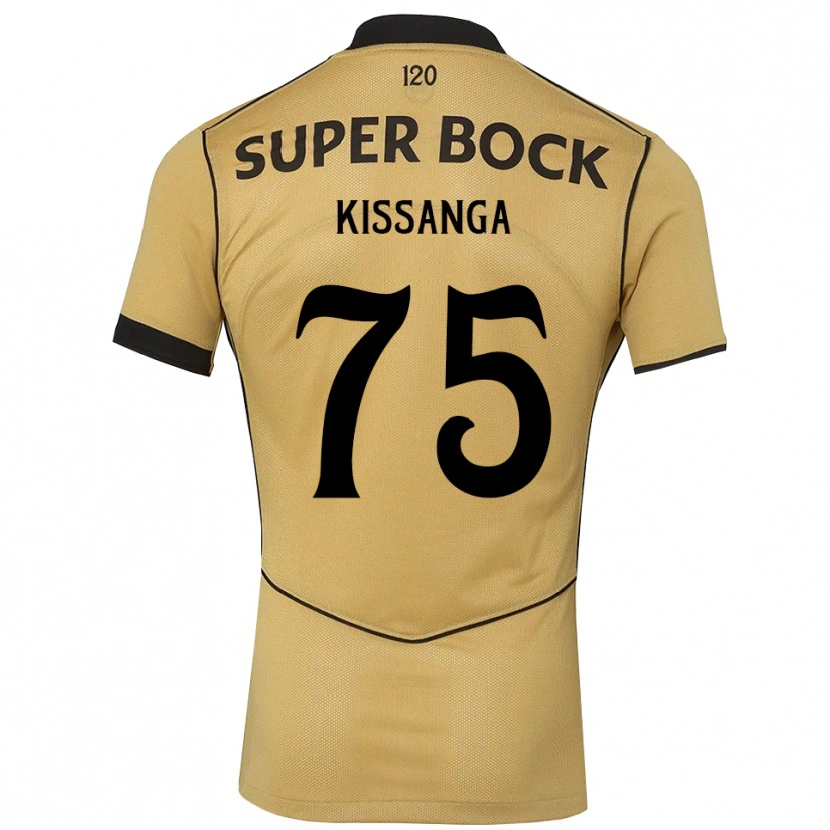 Danxen Dámské Manuel Kissanga #75 Zlatavě Rudá Černá Daleko Hráčské Dresy 2026/27 Dres