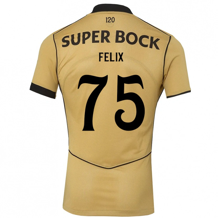 Danxen Dámské Vando Félix #75 Zlatavě Rudá Černá Daleko Hráčské Dresy 2026/27 Dres