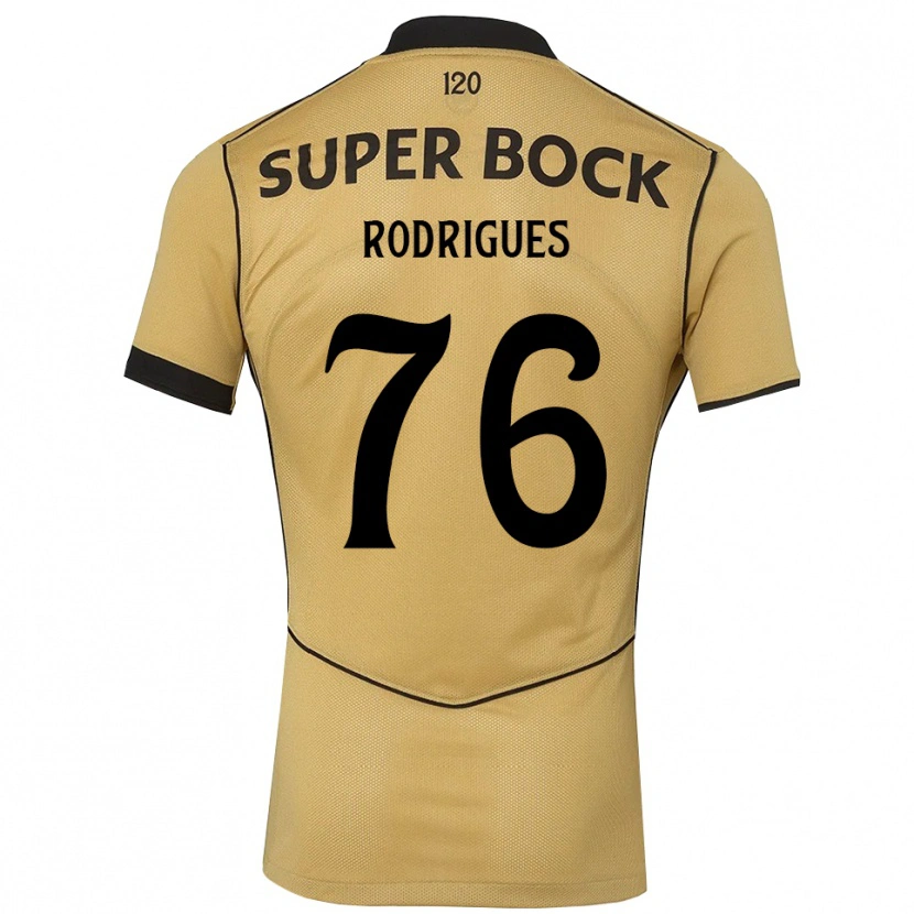 Danxen Dámské Rodrigo Rodrigues #76 Zlatavě Rudá Černá Daleko Hráčské Dresy 2026/27 Dres