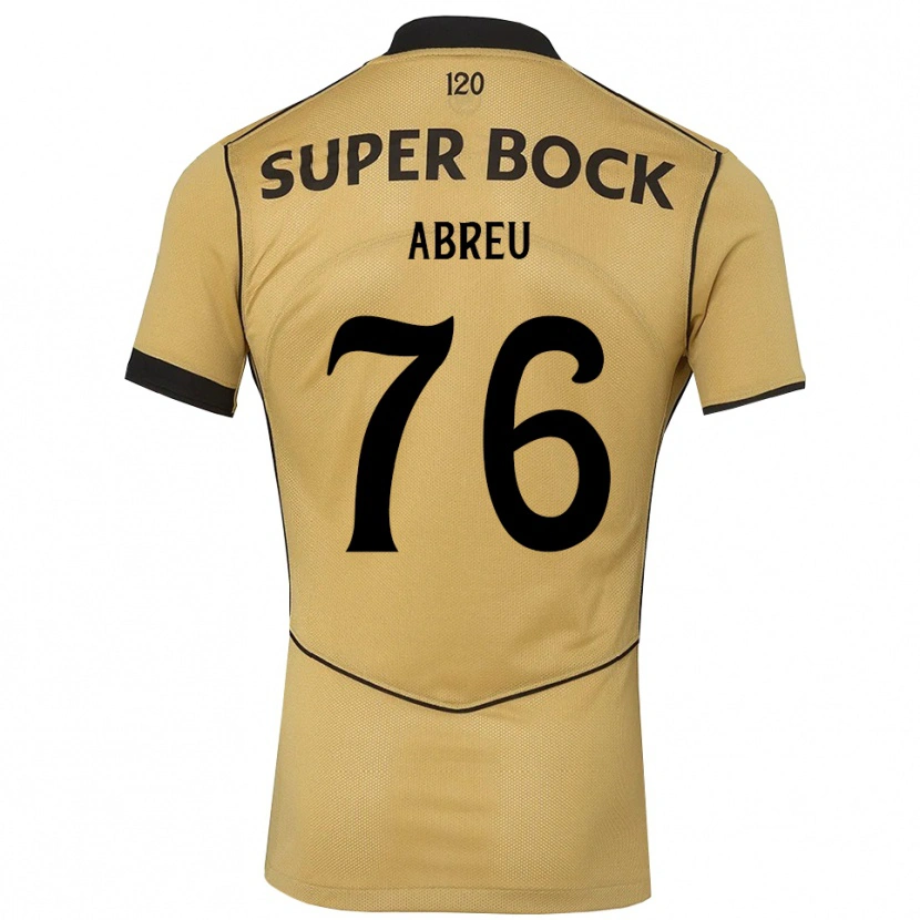 Danxen Dámské Diogo Abreu #76 Zlatavě Rudá Černá Daleko Hráčské Dresy 2026/27 Dres