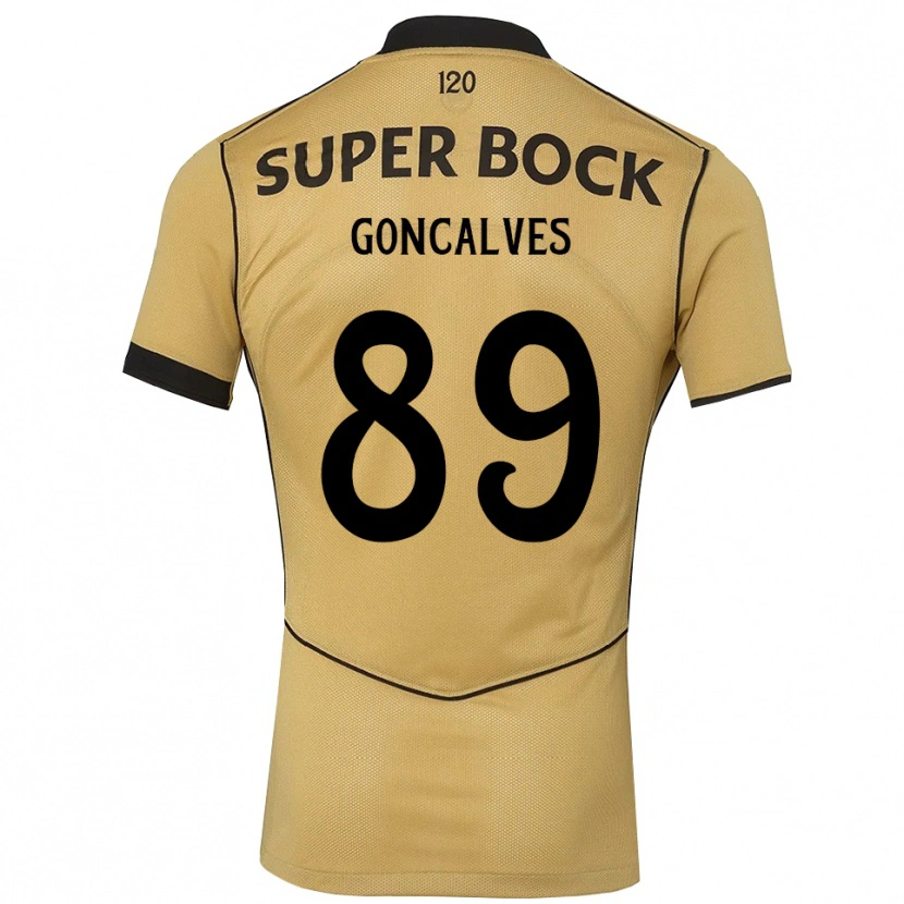 Danxen Dámské Andre Goncalves #89 Zlatavě Rudá Černá Daleko Hráčské Dresy 2026/27 Dres