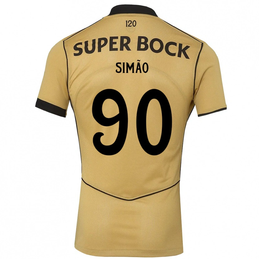 Danxen Dámské Paulo Simão #90 Zlatavě Rudá Černá Daleko Hráčské Dresy 2026/27 Dres