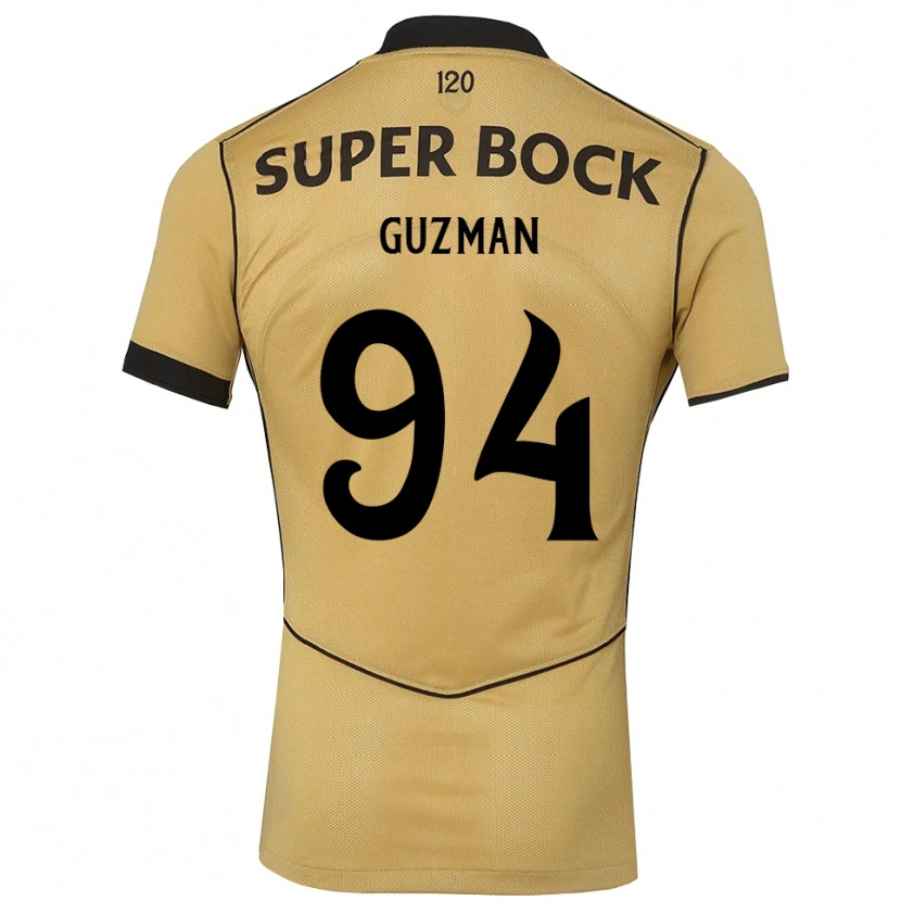 Danxen Dámské Víctor Guzmán #94 Zlatavě Rudá Černá Daleko Hráčské Dresy 2026/27 Dres