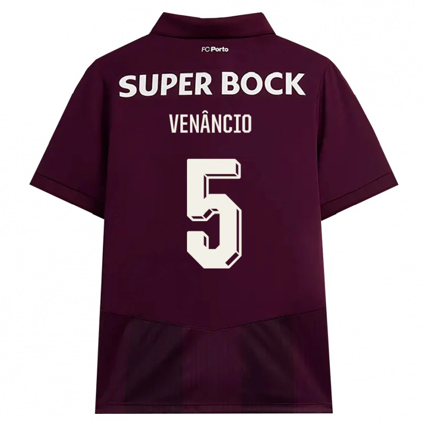 Danxen Dámské Eduardo Venâncio #5 Vínově Červená Bílá Daleko Hráčské Dresy 2026/27 Dres