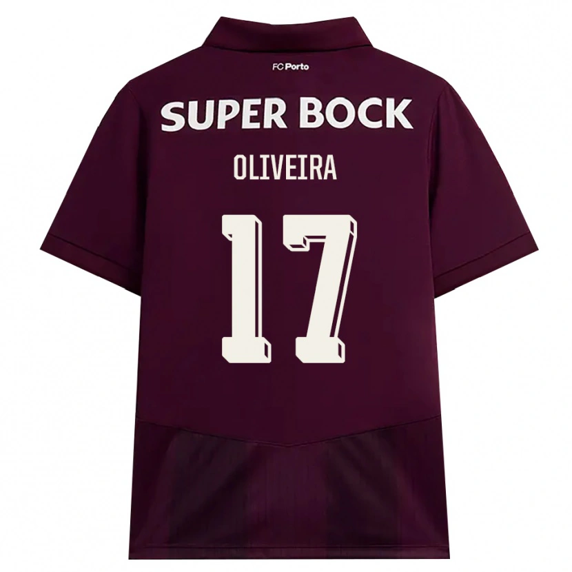 Danxen Dámské Rodrigo Oliveira #17 Vínově Červená Bílá Daleko Hráčské Dresy 2026/27 Dres