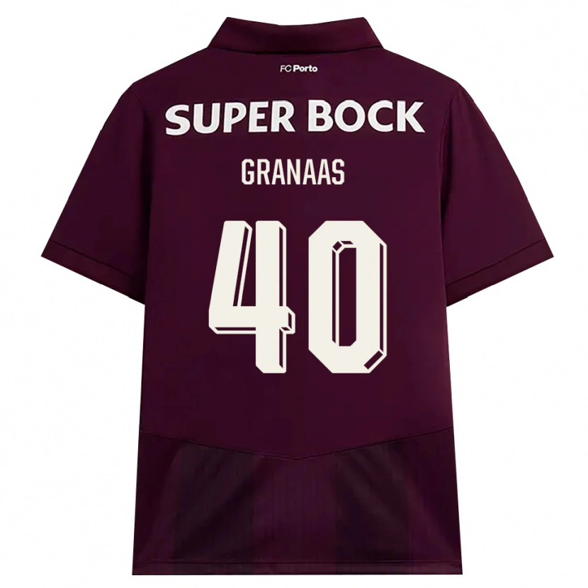 Danxen Dámské Eirik Granaas #40 Vínově Červená Bílá Daleko Hráčské Dresy 2026/27 Dres