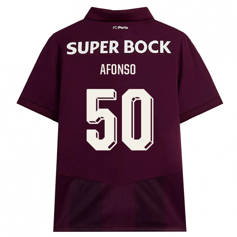 Danxen Dámské João Afonso #50 Vínově Červená Bílá Daleko Hráčské Dresy 2026/27 Dres