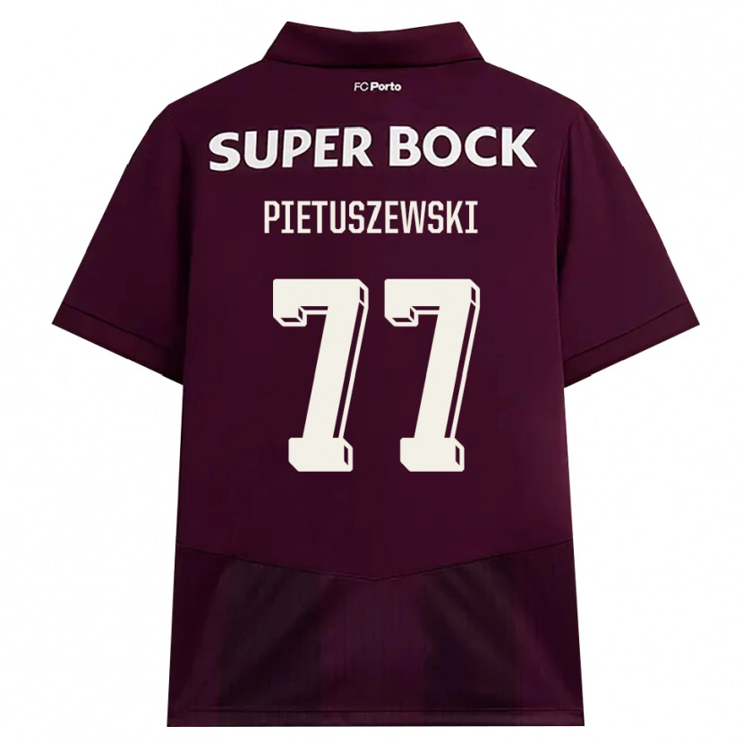 Danxen Dámské Oskar Pietuszewski #77 Vínově Červená Bílá Daleko Hráčské Dresy 2026/27 Dres