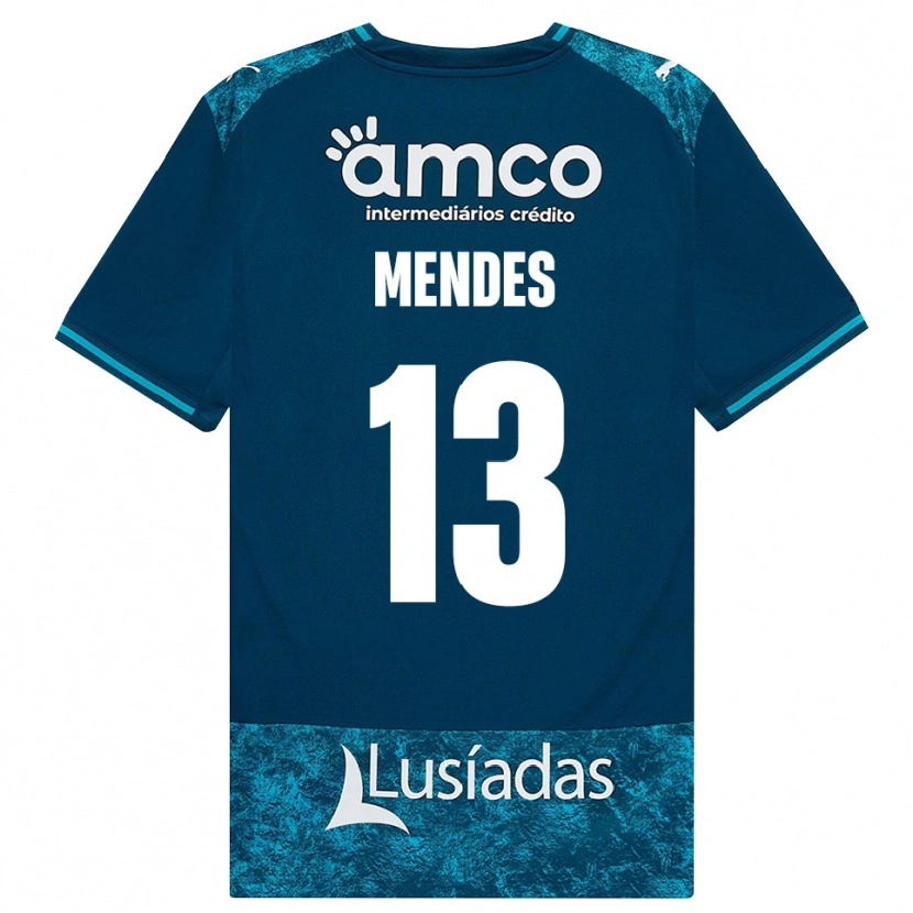 Danxen Dámské Emmanuel Mendes #13 Tmavě Břidlicově Šedá Středně Tyrkysová Daleko Hráčské Dresy 2026/27 Dres