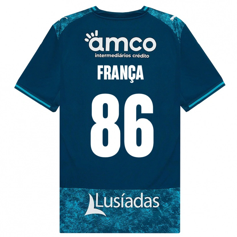 Danxen Dámské Francisco França #86 Tmavě Břidlicově Šedá Středně Tyrkysová Daleko Hráčské Dresy 2026/27 Dres