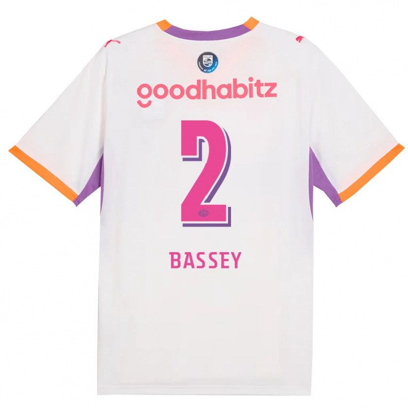 Danxen Dámské Essien Bassey #2 Bílá Fialová Oranžová Daleko Hráčské Dresy 2026/27 Dres