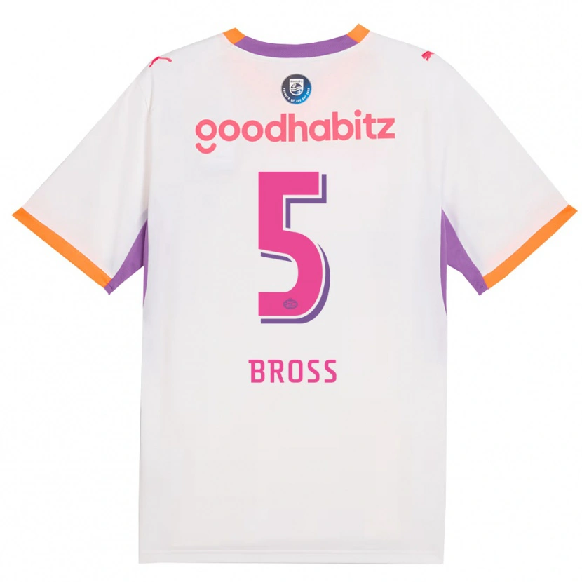 Danxen Dámské Melanie Bross #5 Bílá Fialová Oranžová Daleko Hráčské Dresy 2026/27 Dres