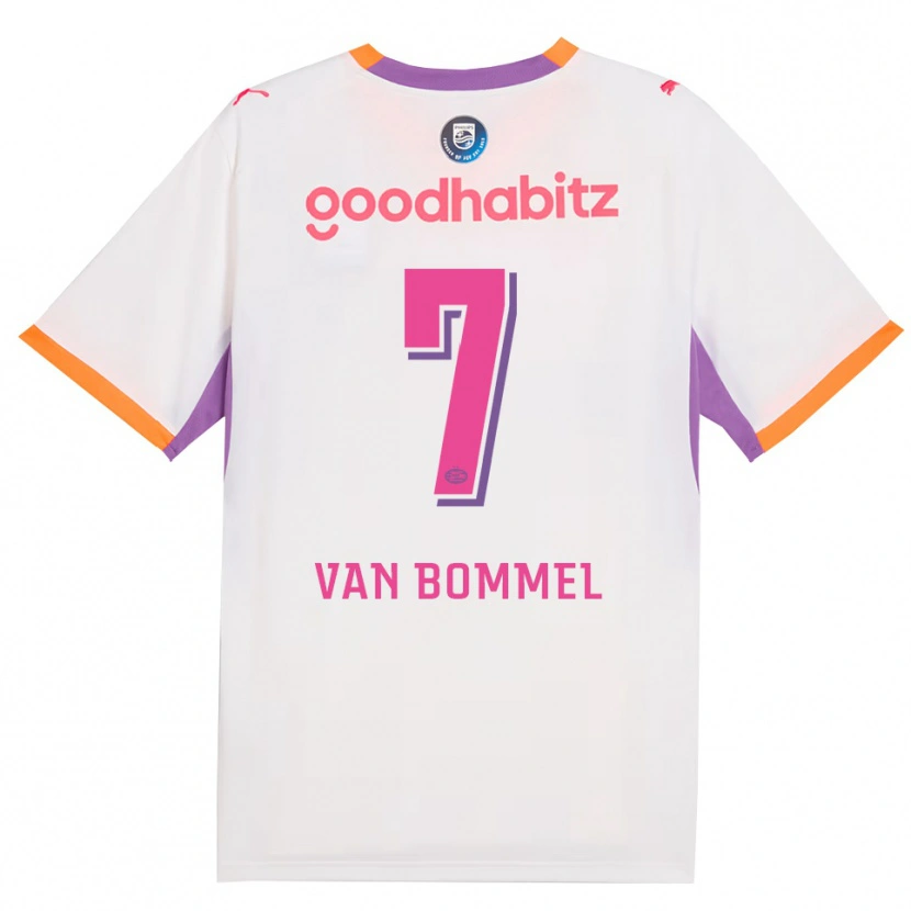 Danxen Dámské Ruben Van Bommel #7 Bílá Fialová Oranžová Daleko Hráčské Dresy 2026/27 Dres